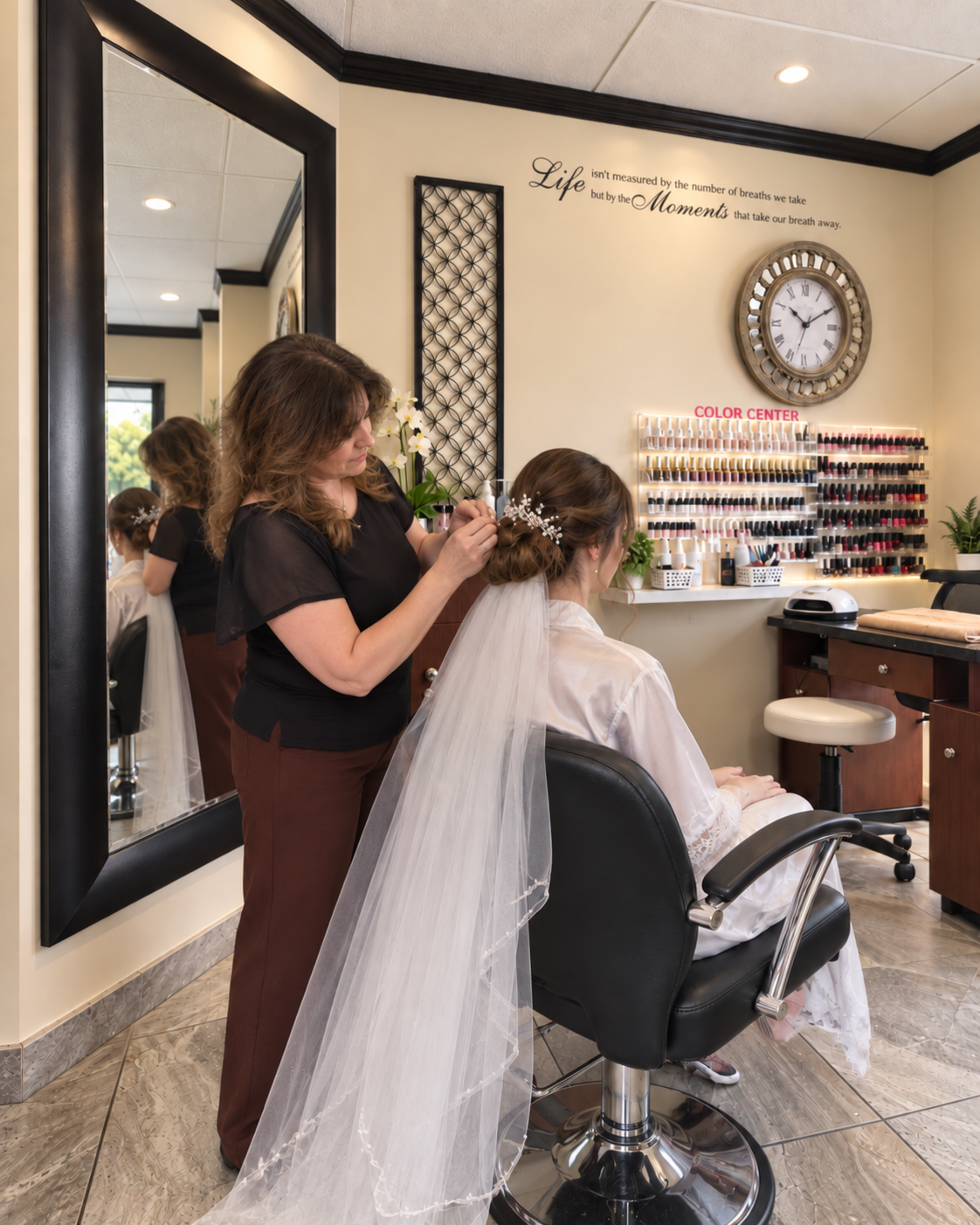 Jetz Hair and Nails Studio team member in the Edmonton salon
